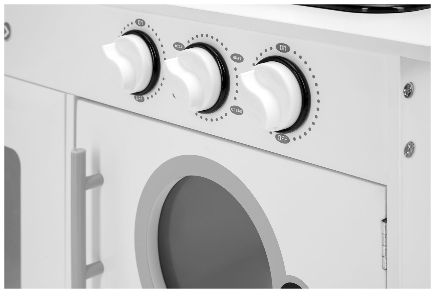 Kotna lesena kuhinja XXXL s hladilnikom, pečico, pralnim strojem, predpasnikom in dodatki