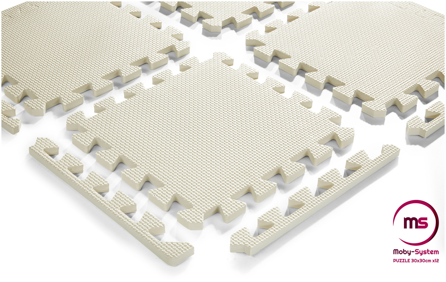 Penasta sestavljanka 12 kosov. - izobraževalna podloga iz pene 120 x 90 x 1.2cm z robovi - siva