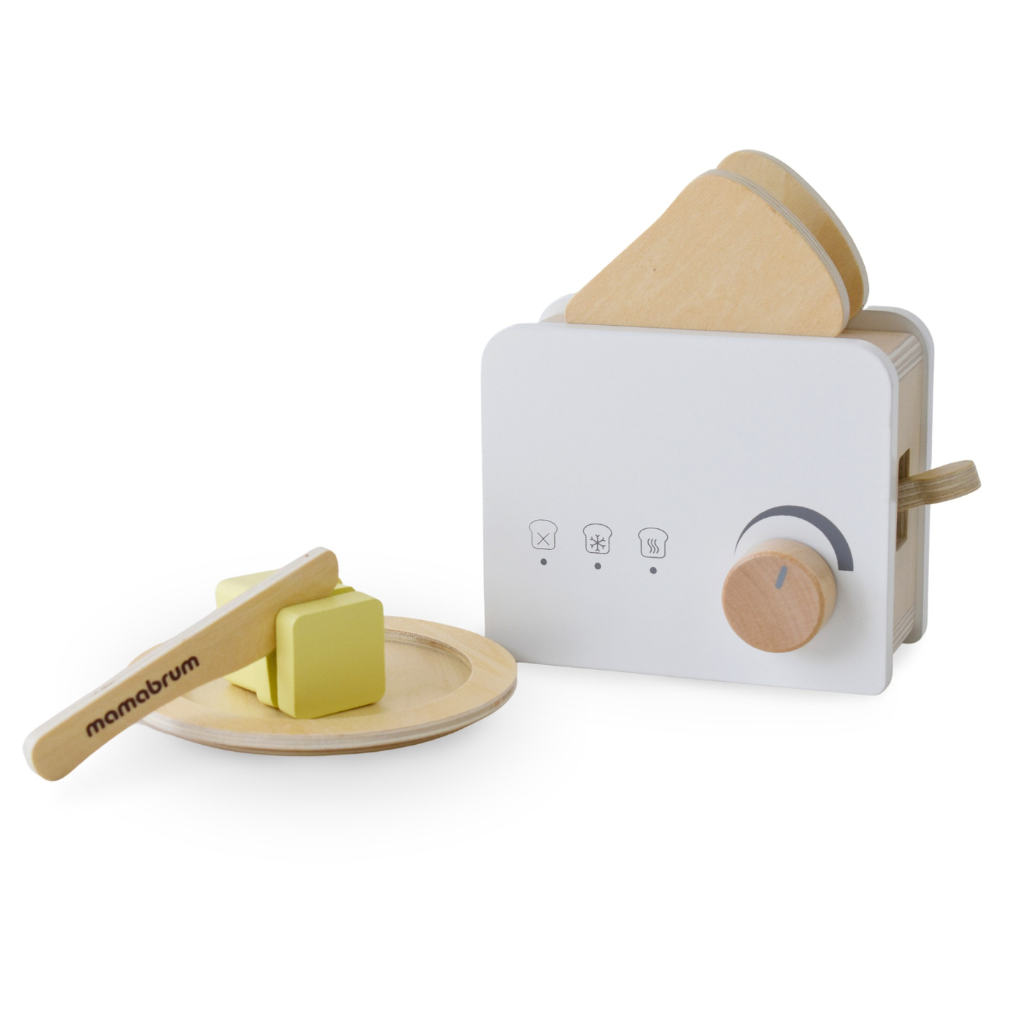 Leseni opekač kruha z dodatki