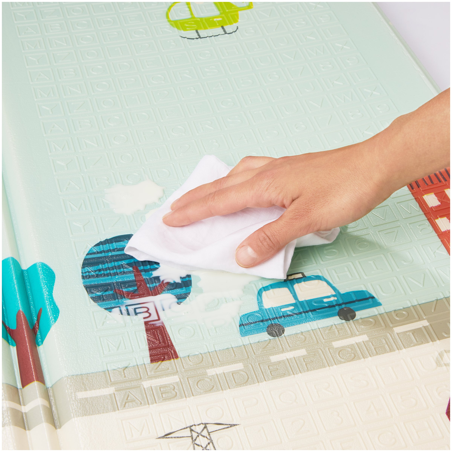 Dvostranska penasta podloga XXL - zložljiva 1 CM (gorska in cestna)