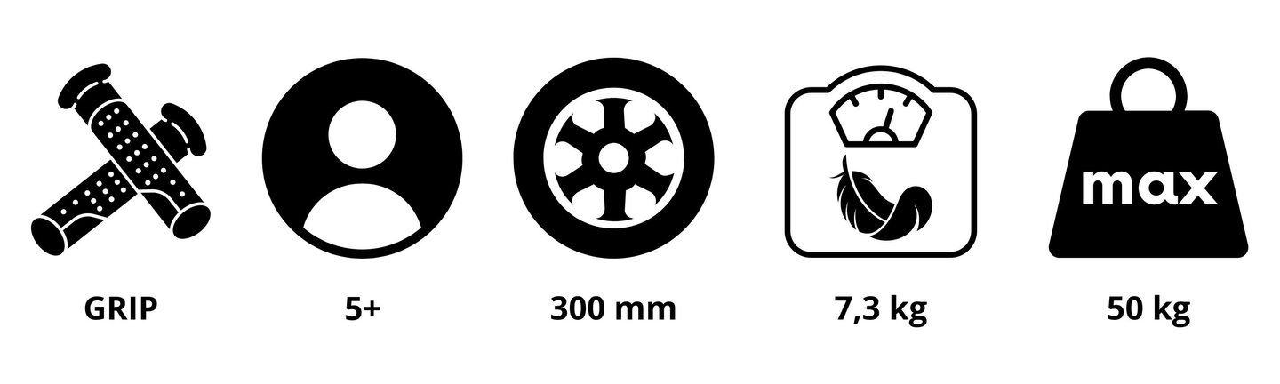 Skuter HyperMotion RUBY 12 (30 cm napihljiva kolesa) - fuksija/magenta