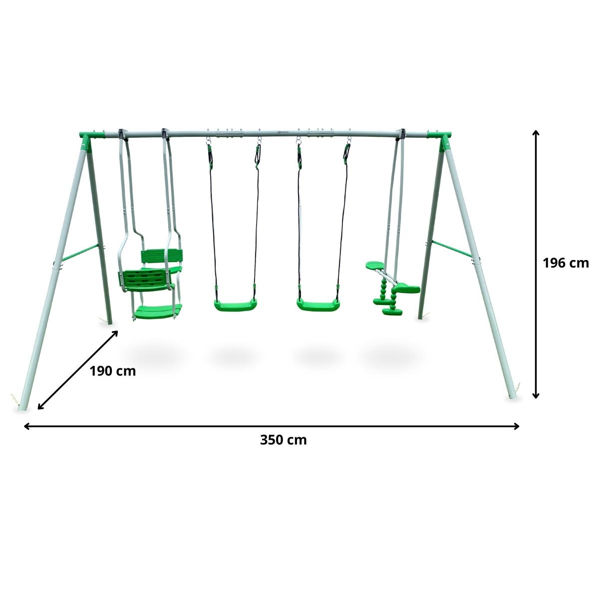 Gugalnica za 6 oseb za otroke - vrtno igrišče