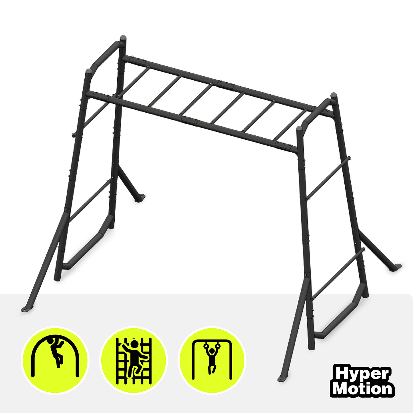 Vrtna gimnastična lestev, kovinska