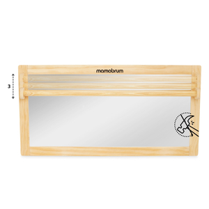 Otroško ogledalo z nastavljivim ročajem - Montessori