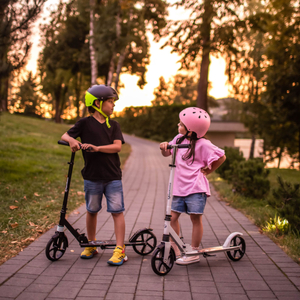 Dvokolesni skuter za mlade odrasle - z blažilnikom - Hypermotion CITY SWIFT Digital Lion - 100 kg