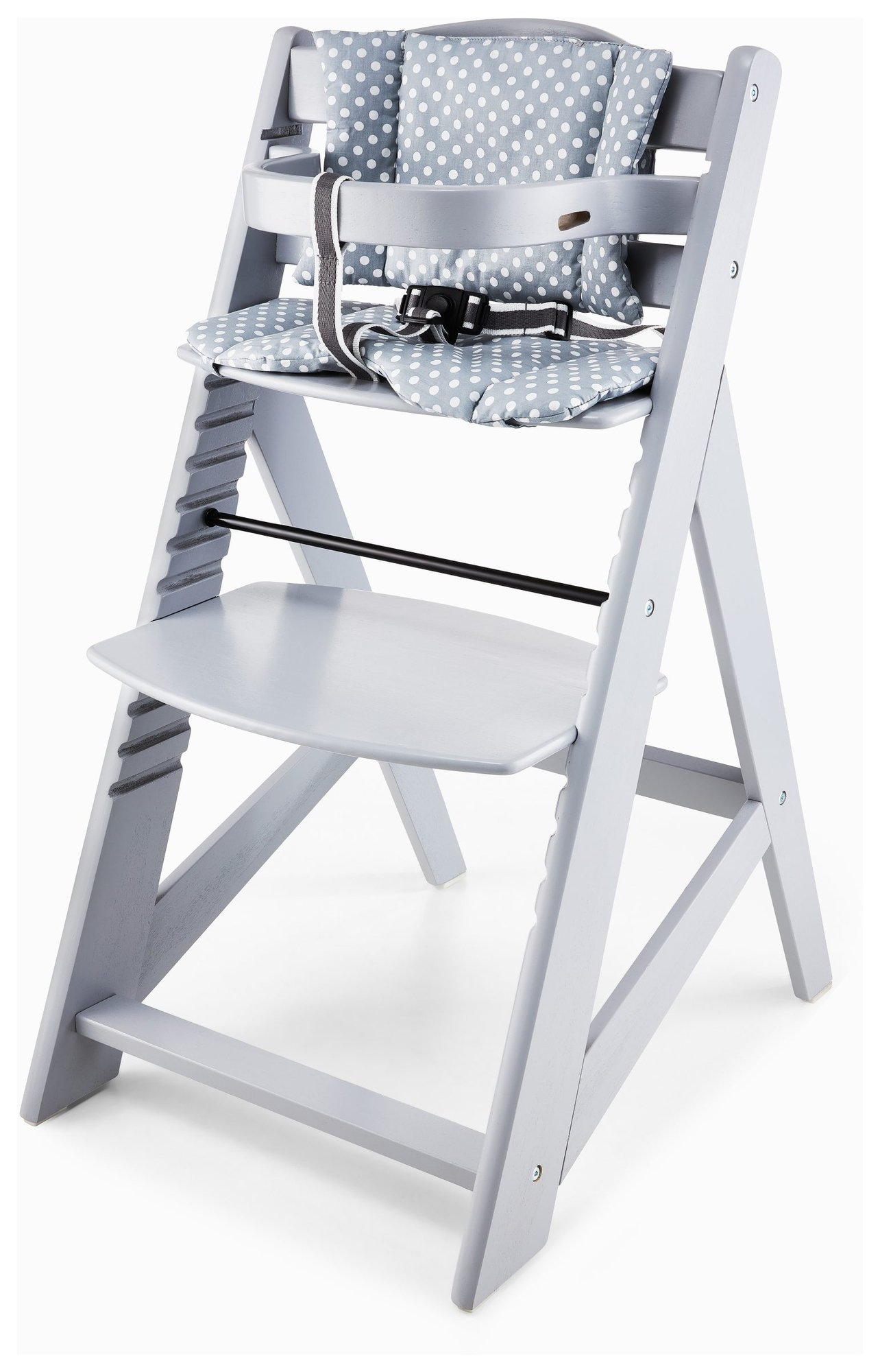 Lesen stol za hranjenje Moby-System WOODY - siva barva