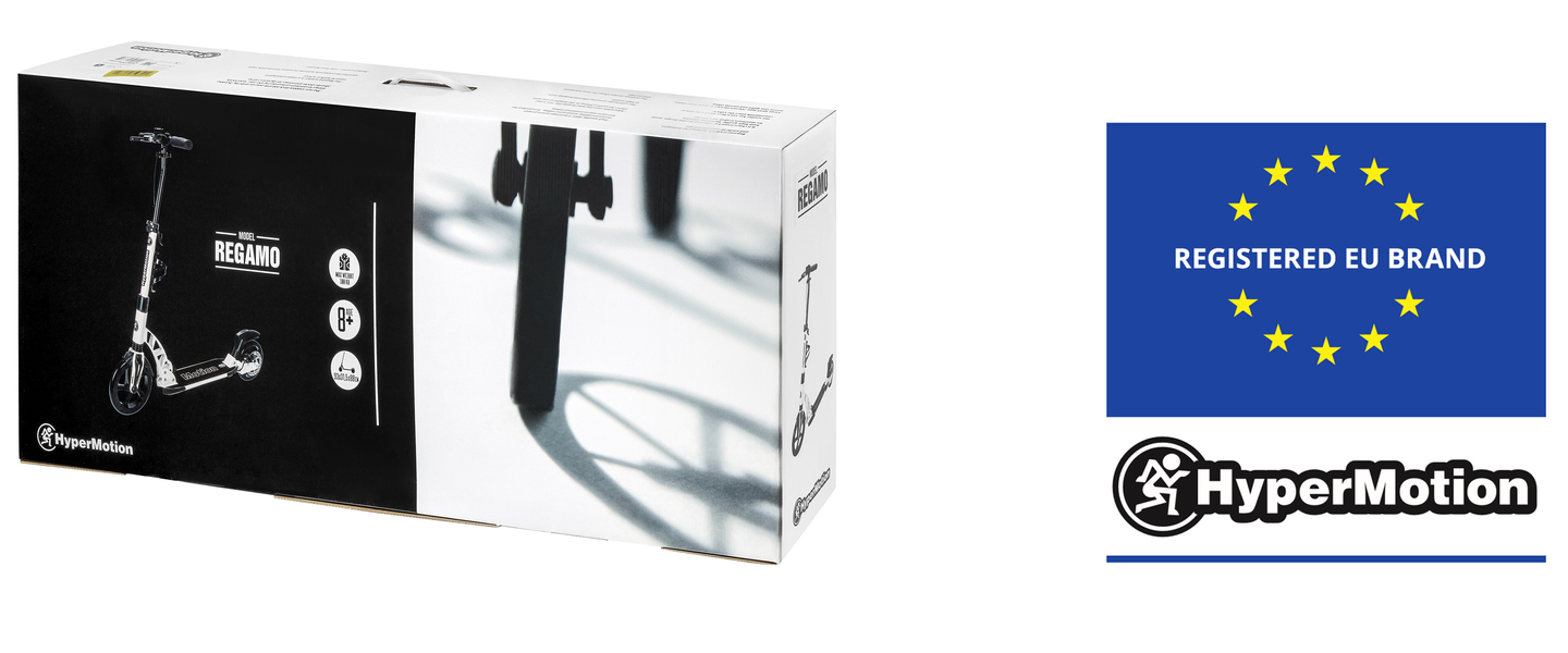 Skuter za odrasle HyperMotion REGAMO - črn