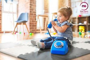 Penasta sestavljanka 12 kosov. - izobraževalna podloga iz pene 120 x 90 x 1.2cm z robovi - siva