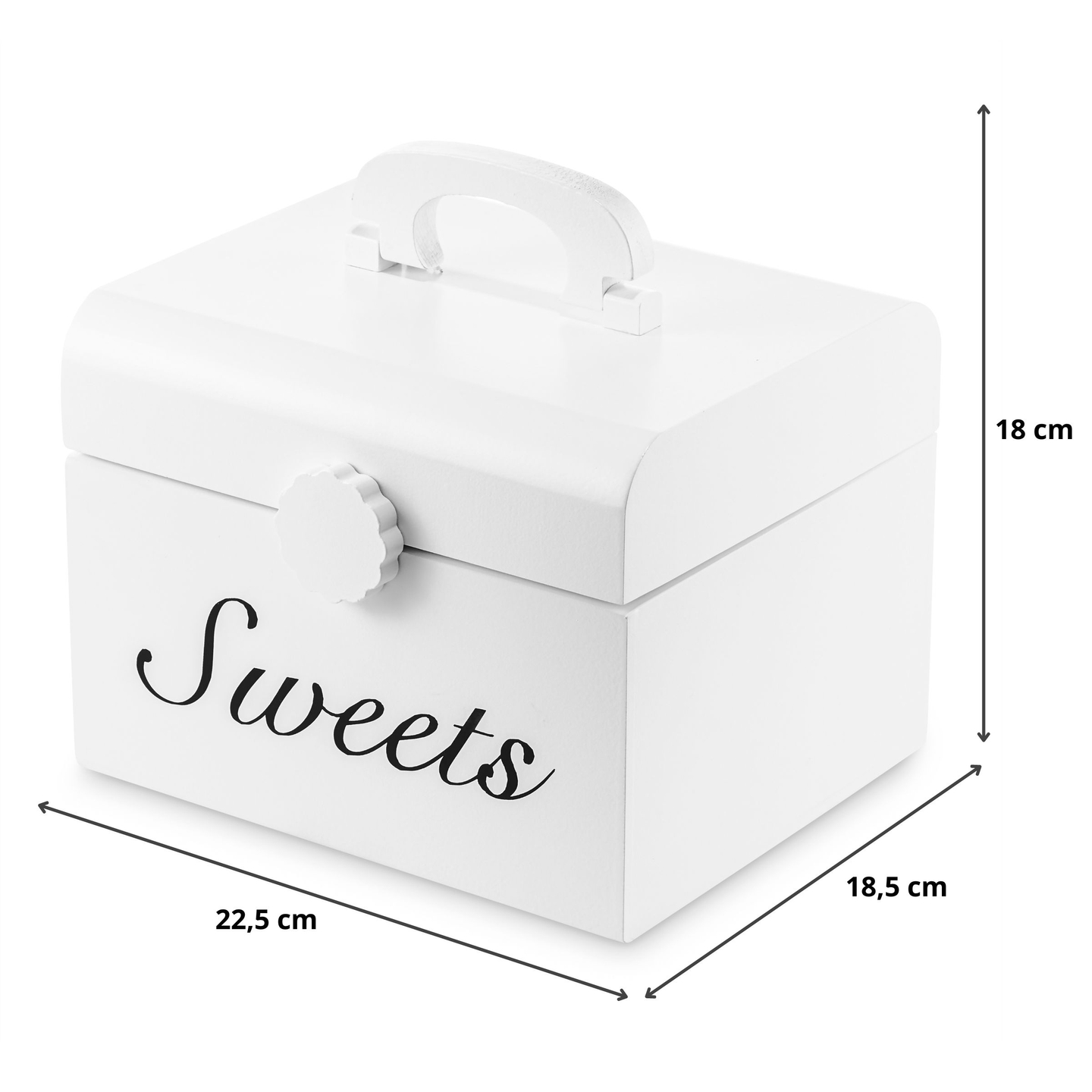 Lesena škatla za rezanje bonbonov, sladka trgovina