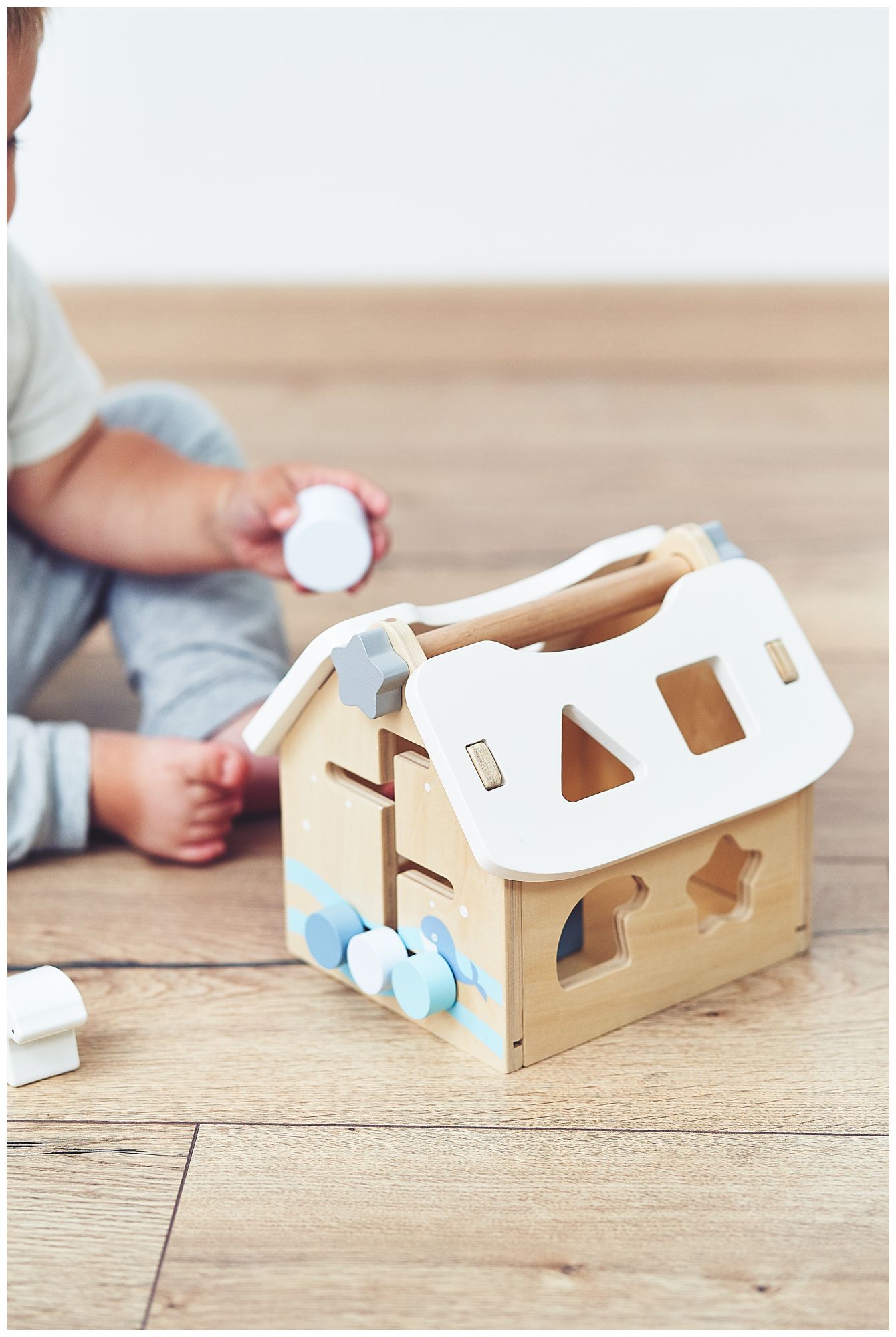 Sorter - izobraževalna lesena hiška z bloki