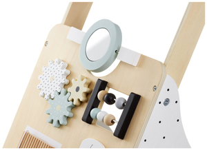 Lesena, izobraževalna otroška hojica / voziček - manipulativna tabla