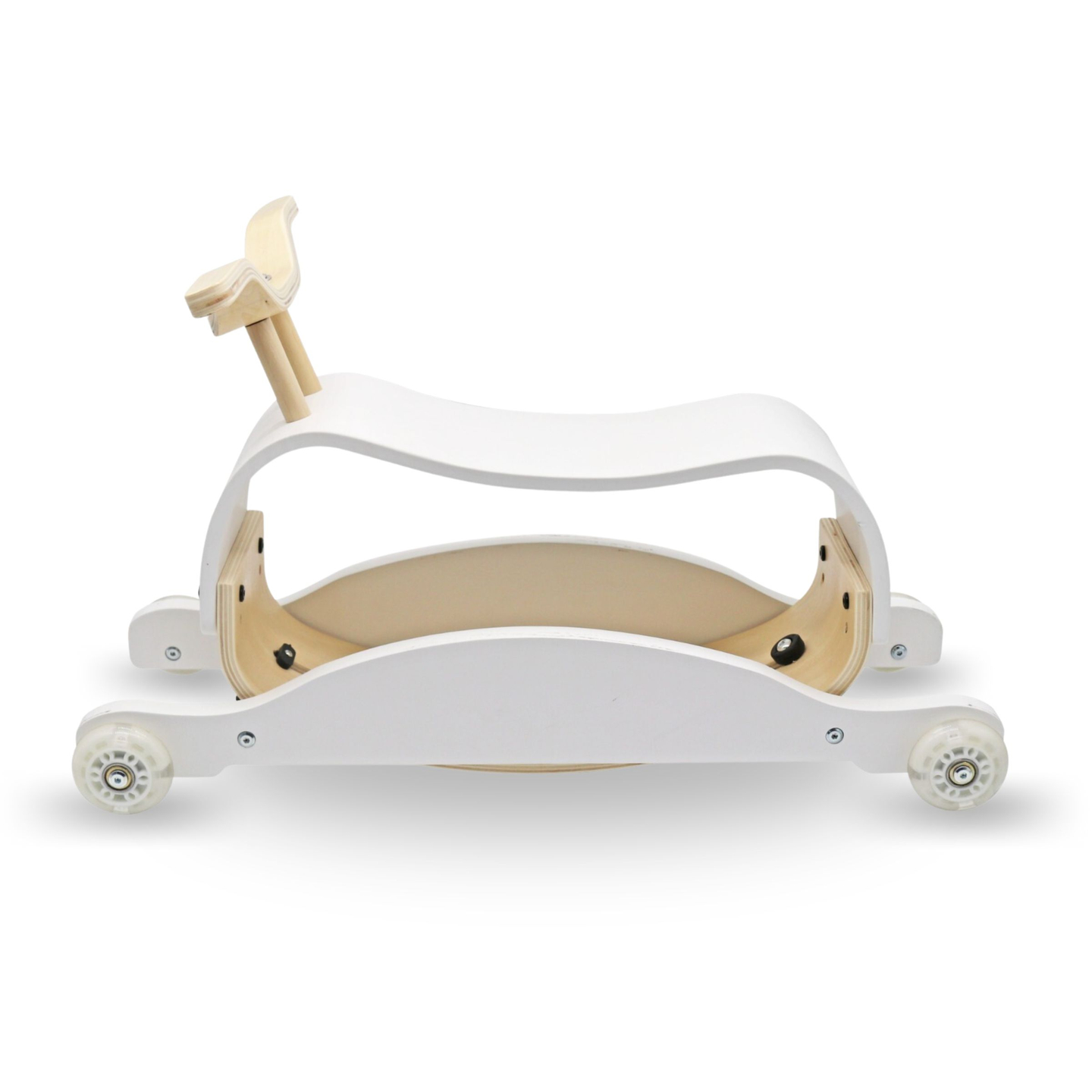 Leseno otroško vozilo in gugalnik 2 v 1 - gugalni konjiček + vozilo