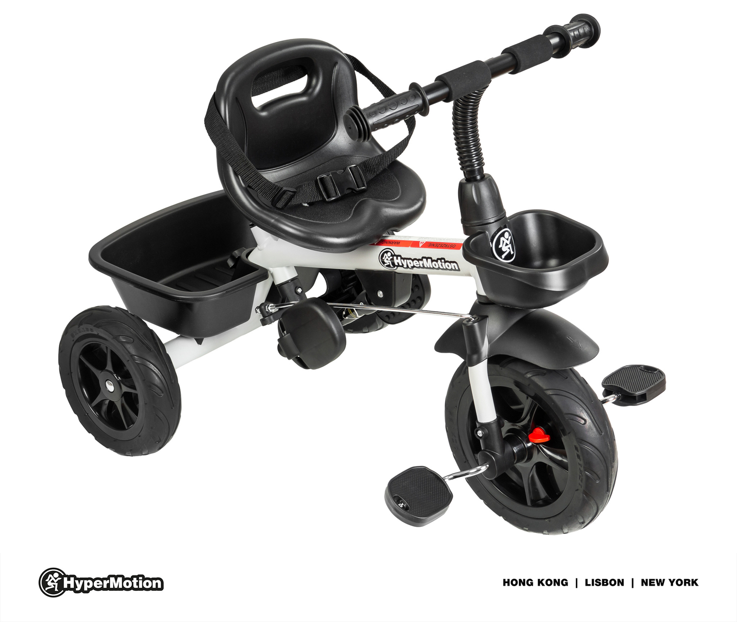 HyperMotion TOBI VECTOR tricikel - večna napihljiva kolesa + tlačilka. Barva: svetlo siva.