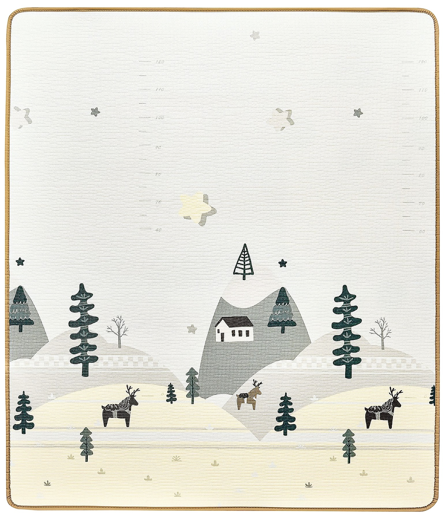 Dvostranska podloga iz pene XXL - zvitek 1 CM (gozd in gore)