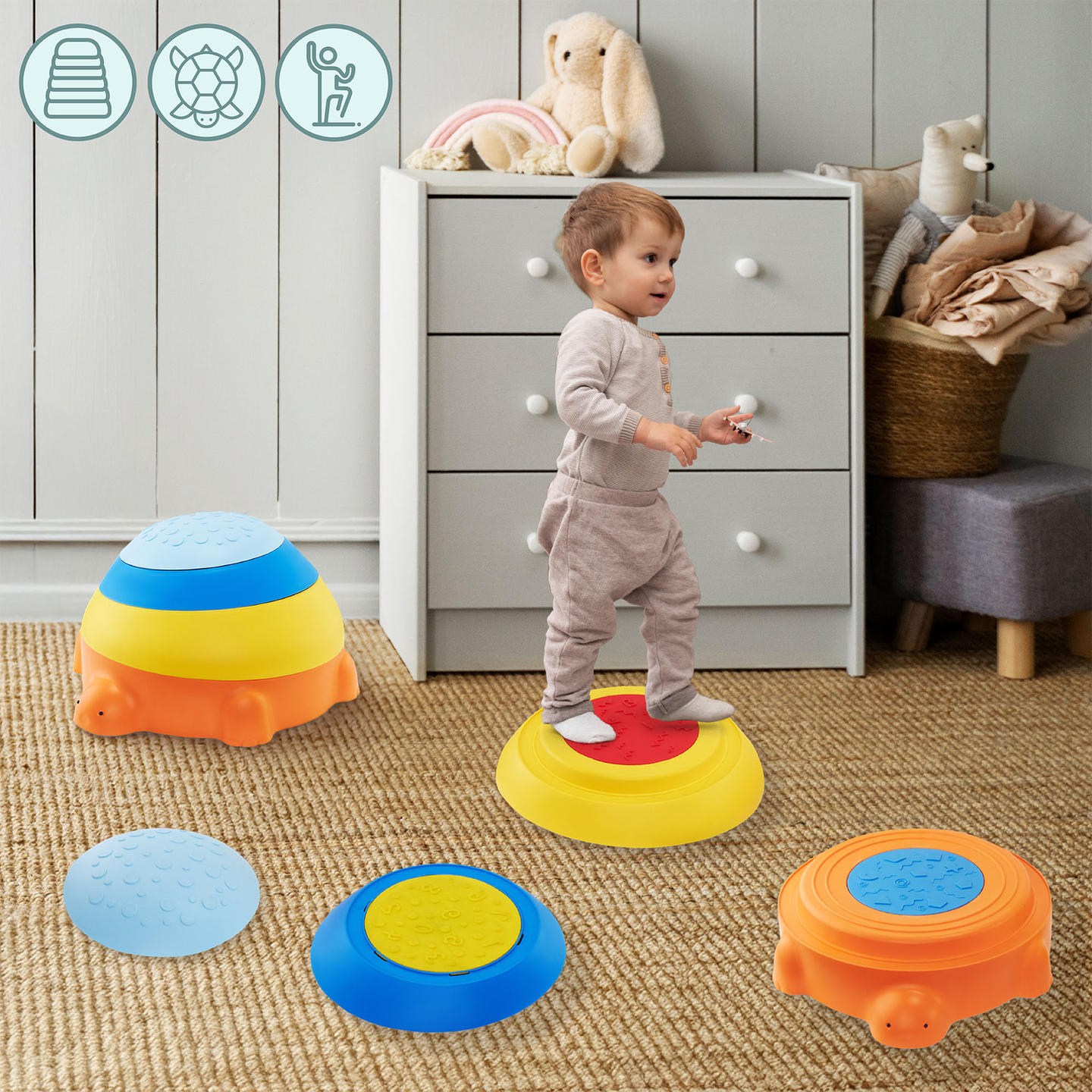 Senzorična pot za otroke - Pisana želva