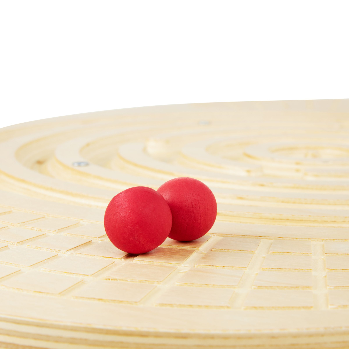 Lesena ravnotežna deska z labirintom in žogicami - ravnotežna gugalnica