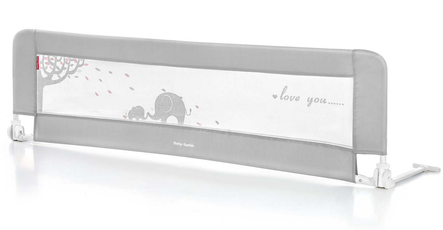Varnostna ograja za posteljo - Posteljna ograja - siva