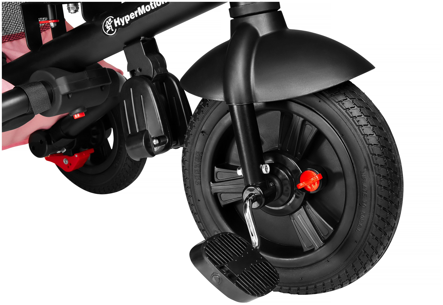 Tobi Velar tricikel + dežna folija - roza