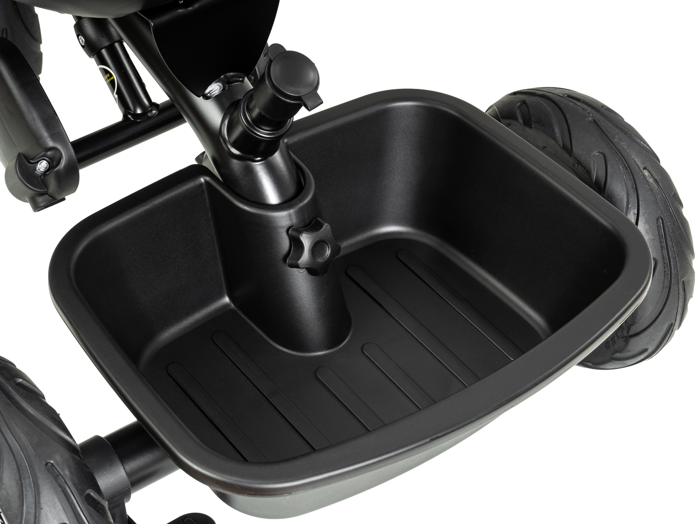 HyperMotion TOBI VECTOR tricikel - večna napihljiva kolesa + tlačilka. Barva: črna.