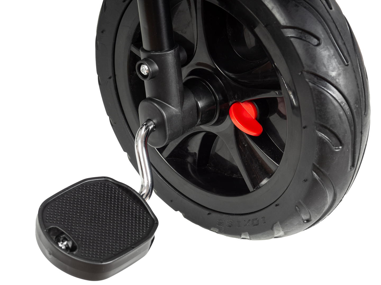 HyperMotion TOBI VECTOR tricikel - večna napihljiva kolesa + tlačilka. Barva: črna.