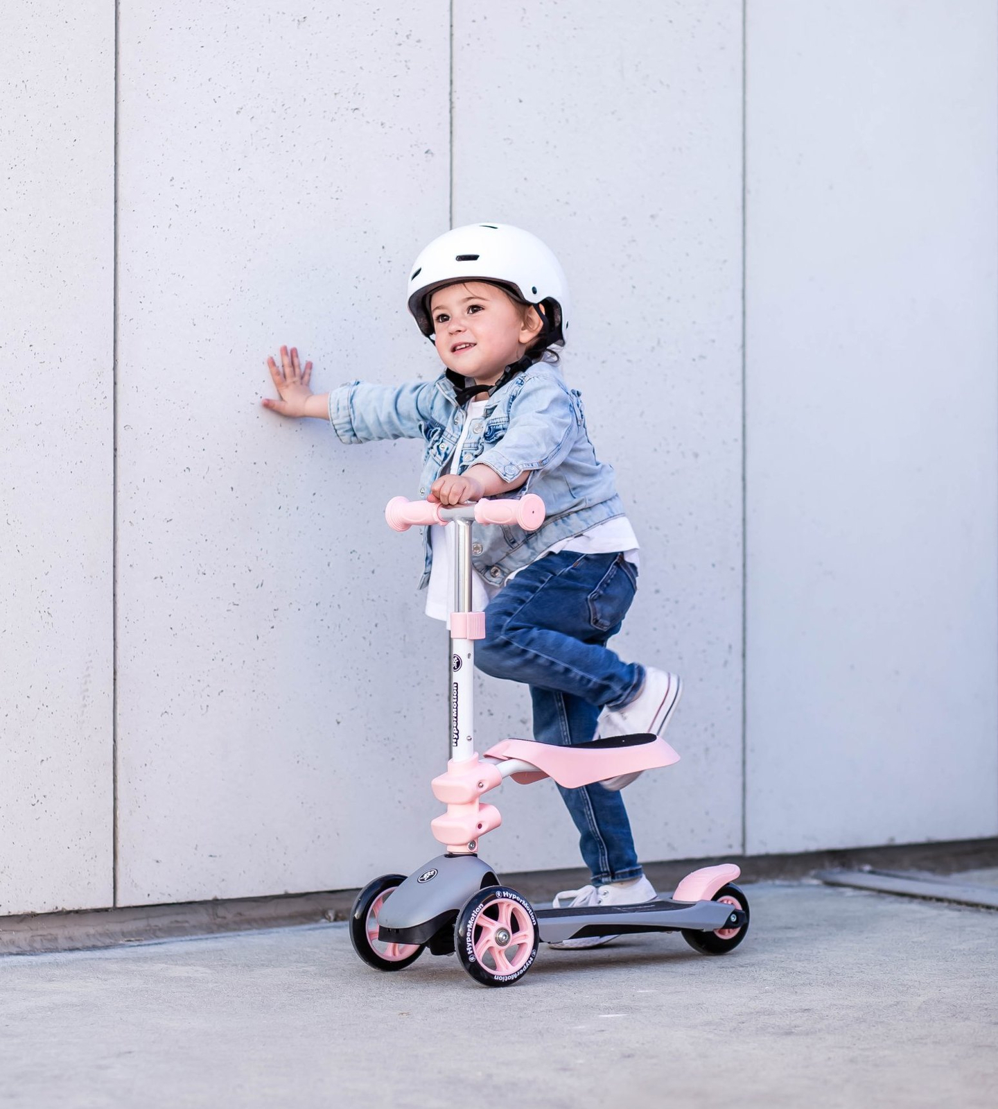 Tricikel HyperMotion 3v1 za ravnotežje - roza