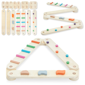 Lesena steza za ravnotežje - senzorična pot - 14 elementov