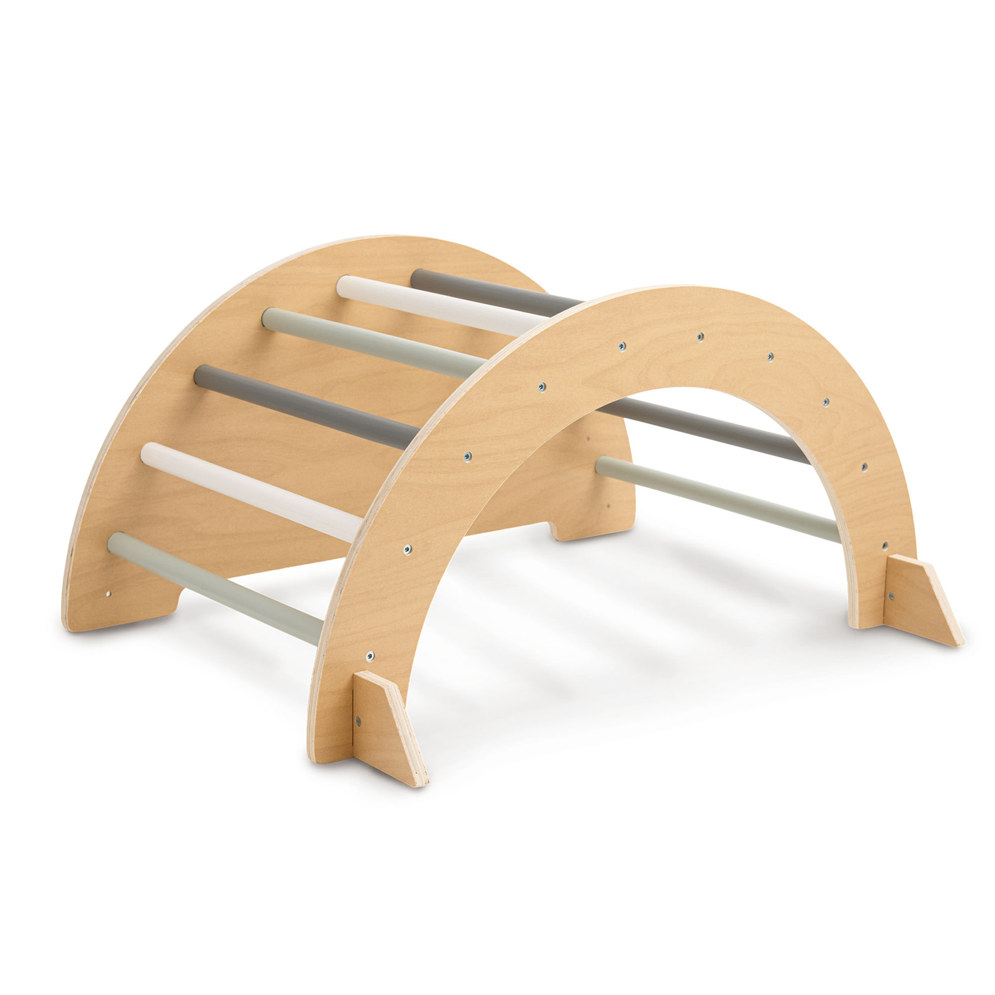 Leseno notranje igrišče za otroke - plezalna stena, tobogan, plezalni lok/gugalnica in Piklerjev trikotnik