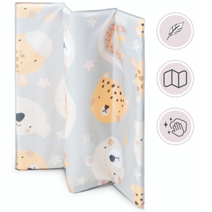 Zložljiva otroška posteljica z ležiščem in torbo za prenašanje - Medvedek