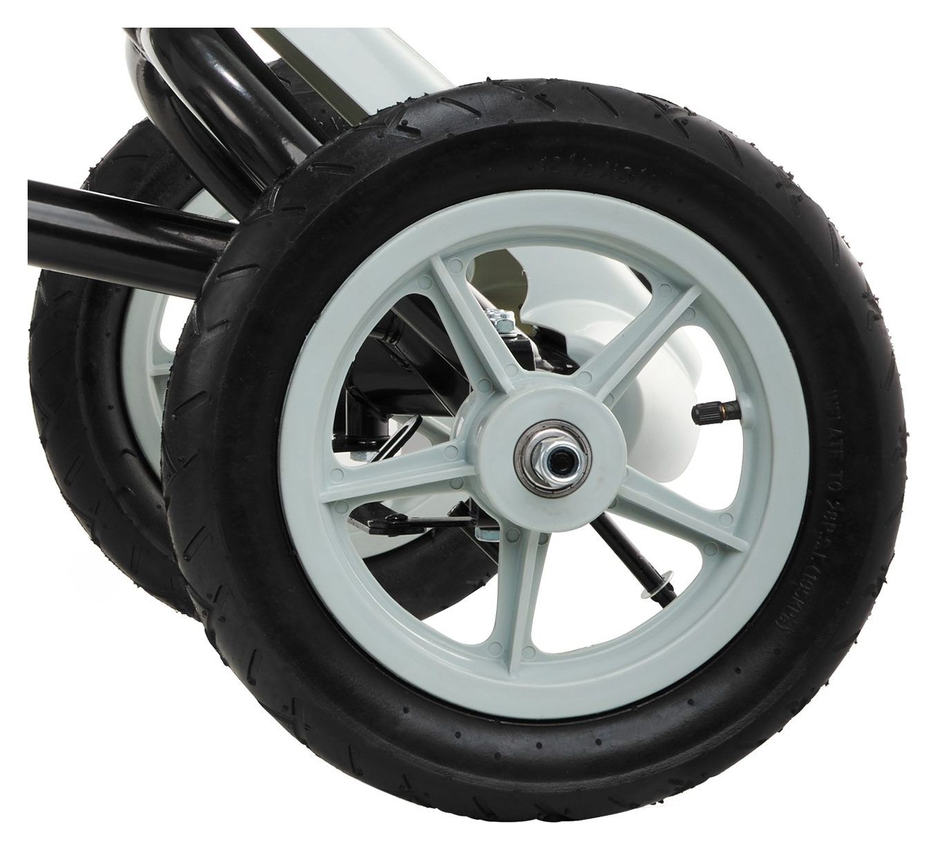 EVOQUE gokart na pedala za otroke, stare od 5 do 8 let - siv