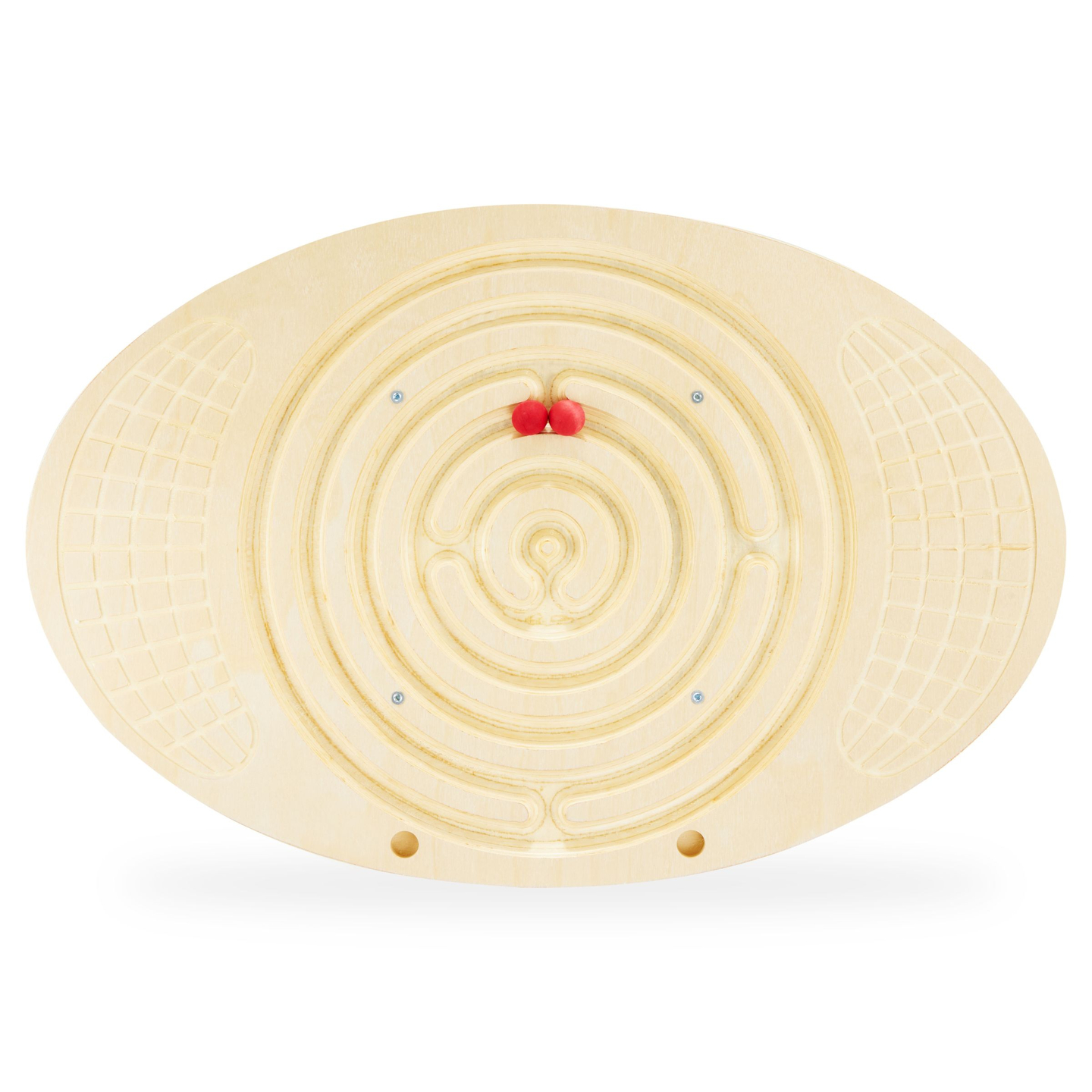 Lesena ravnotežna deska z labirintom in žogicami - ravnotežna gugalnica