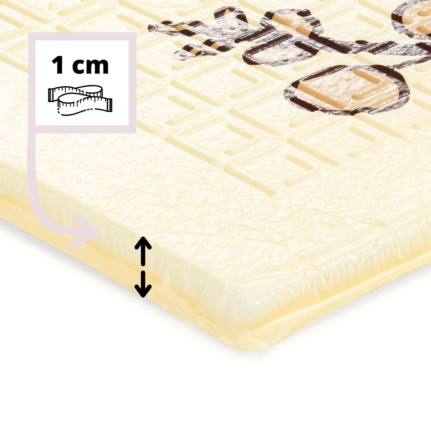 Dvostransko zložljiva penasta podloga 180 x 120 x 1 cm - Magic Forest/Autumn Streets - boho