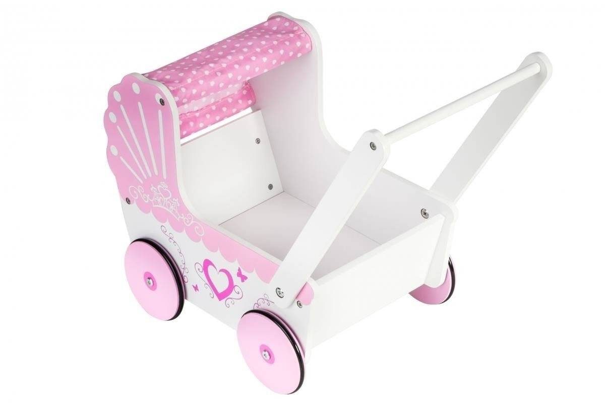 Leseni voziček za lutke