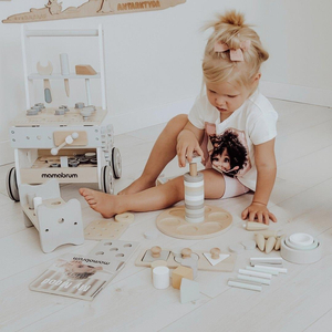 Montessori izobraževalna škatla za majhne otroke - 6 igrač