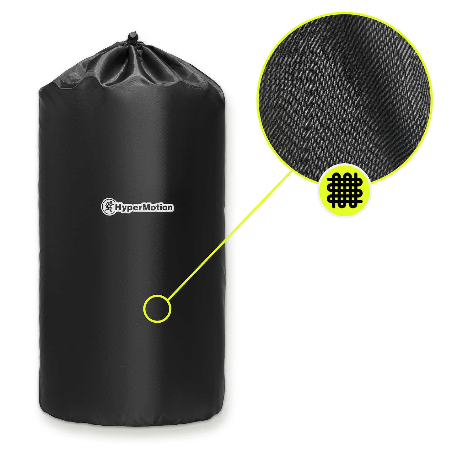 Akupresurna podloga z blazino in prevleko - 72 cm HyperMotion sivo-mint