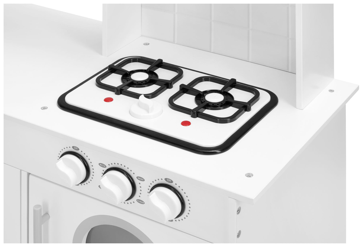 Kotna lesena kuhinja XXXL s hladilnikom, pečico, pralnim strojem, predpasnikom in dodatki