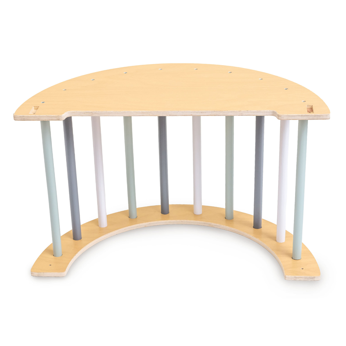 Leseno notranje igrišče za otroke - plezalna stena, tobogan, plezalni lok/gugalnica in Piklerjev trikotnik