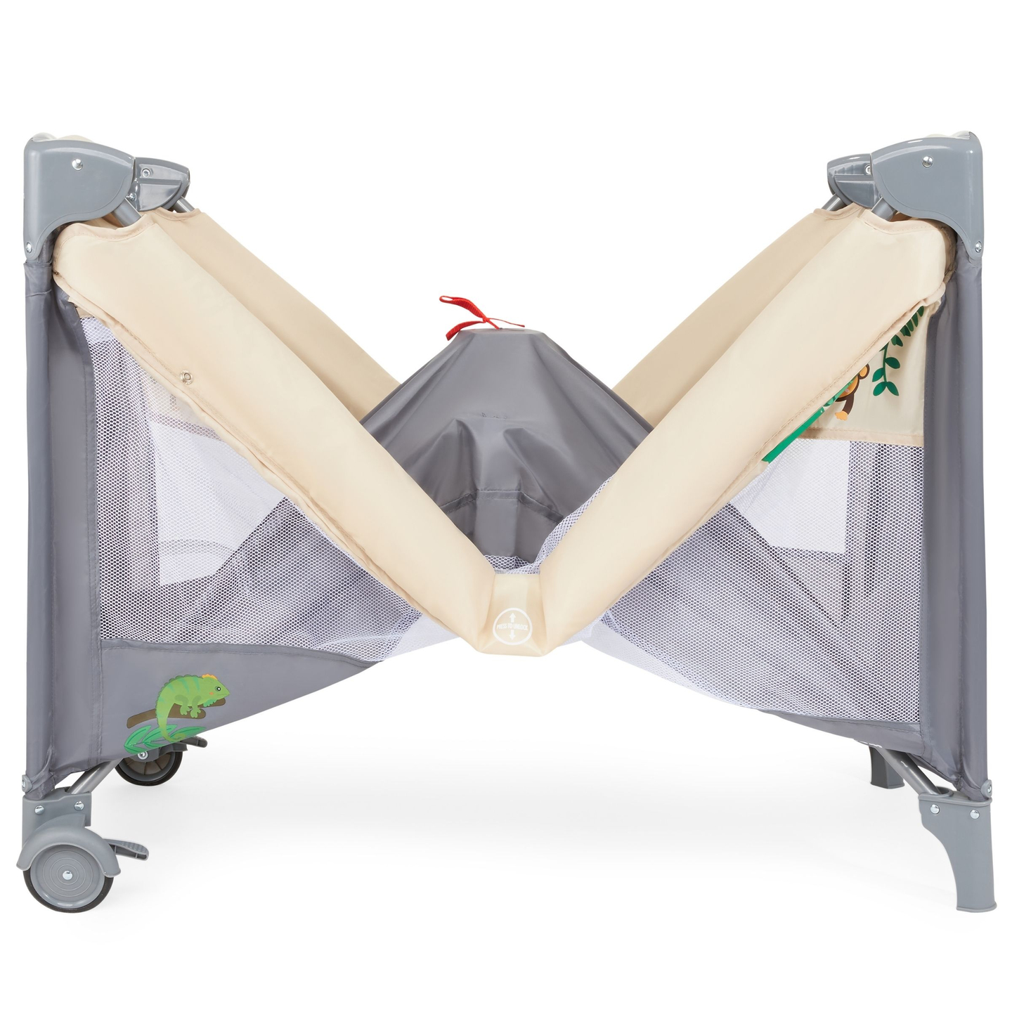 Potovalna posteljica 0 - 36 m s previjalno mizo + ograja Moby-System HUXLEY
