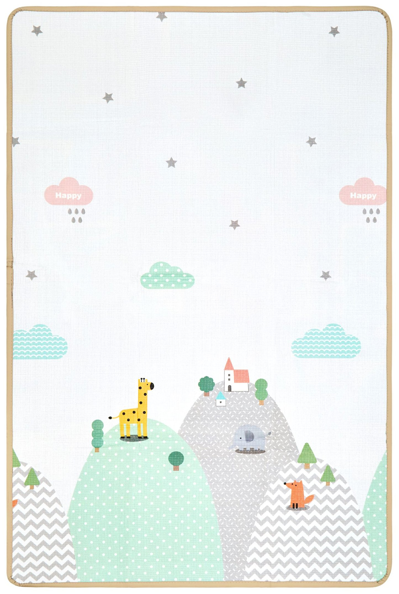 Dvostranska podloga iz pene - gozd na hribu / sončno mesto