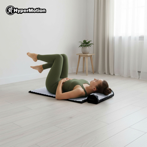 Akupresurna podloga z blazino in prevleko - 72 cm HyperMotion črno-bela