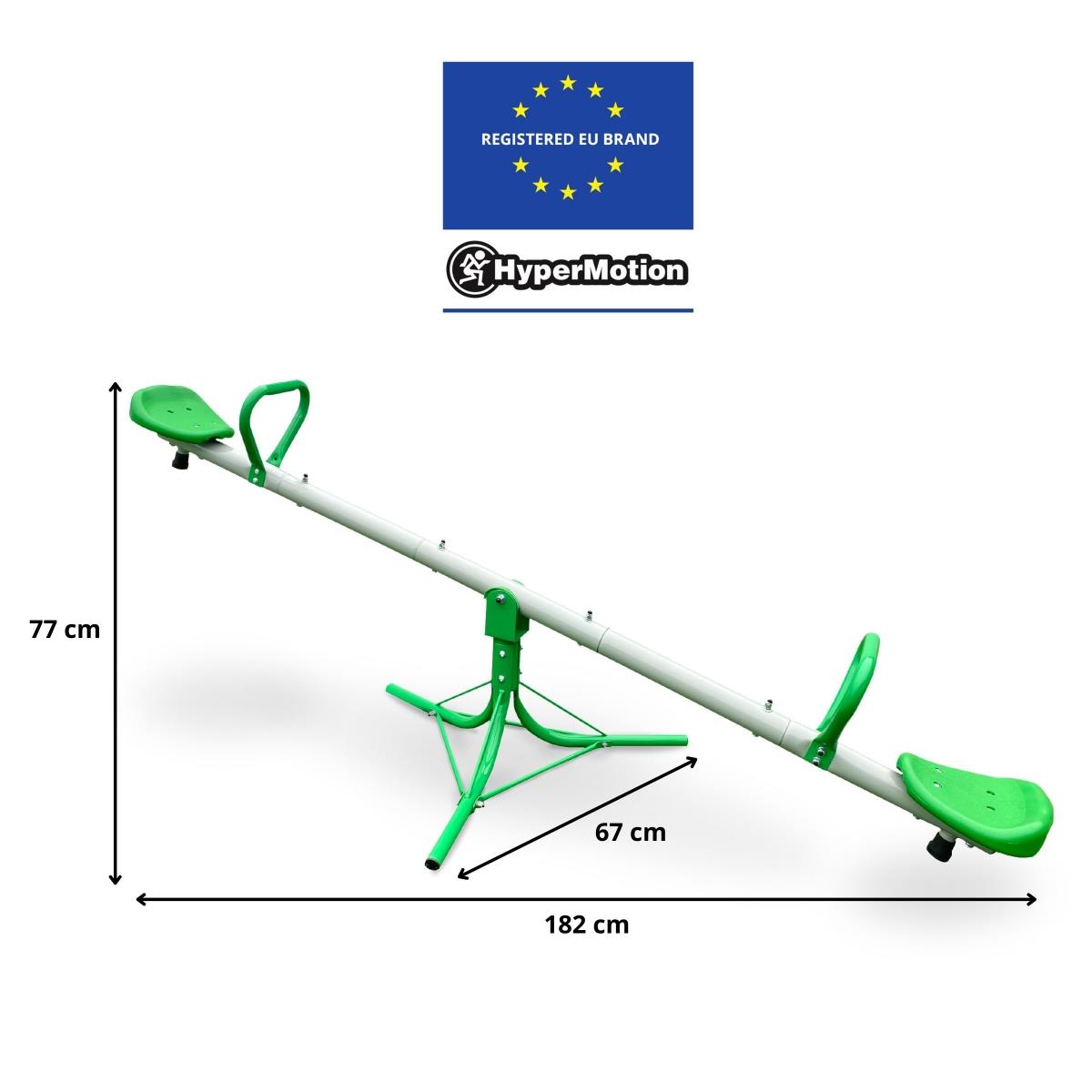 Vrtna gugalnica 2 v 1, ravnotežna gred za 2 osebi s 360-stopinjskim vrtiljakom