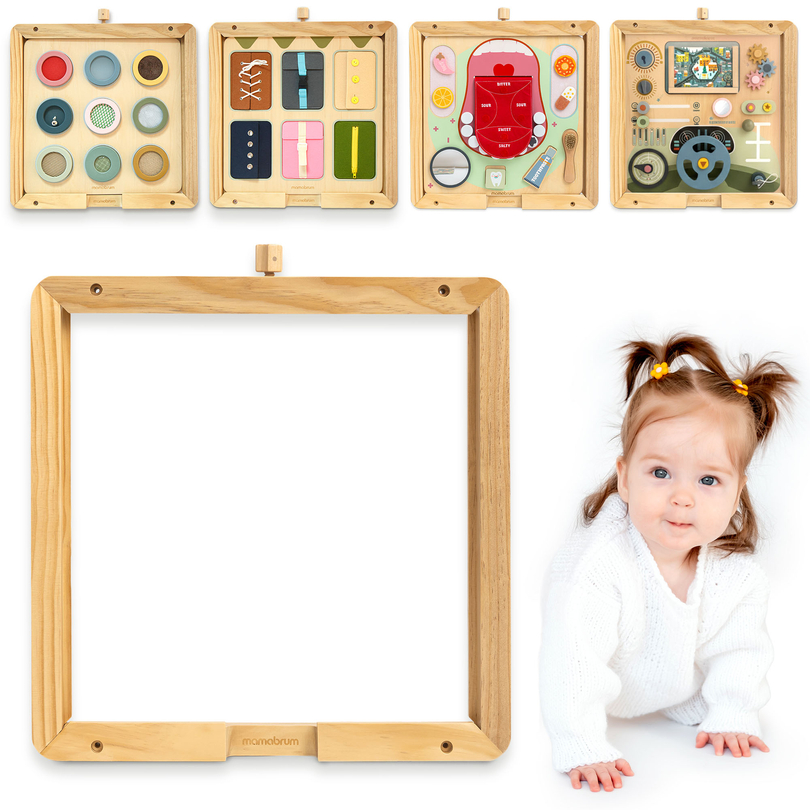 Lesen stenski okvir - za pritrditev izobraževalnih tabel Mamabrum