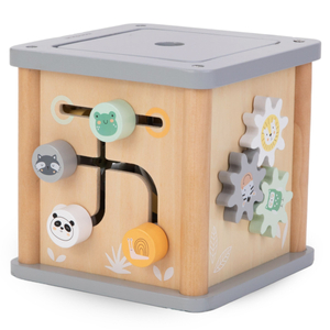 Montessori lesena izobraževalna kocka - motorična zanka