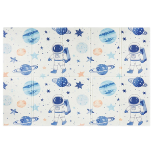 Dvostranska zložljiva podloga iz pene 180 x 120 x 1cm - Kozmos/geometrični trikotniki