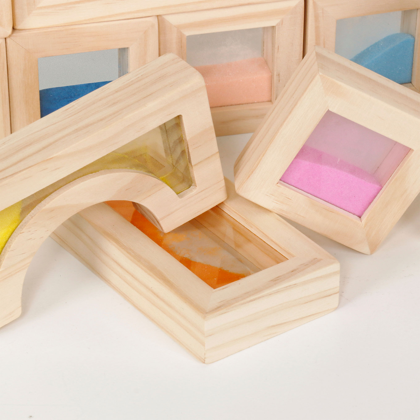 Leseni senzorični bloki - 18 kosov