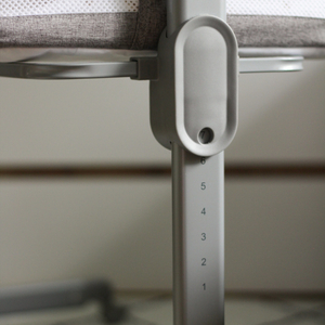 Podaljšek za otroško posteljico Moby-Sistem LUNA 3v1 - siva